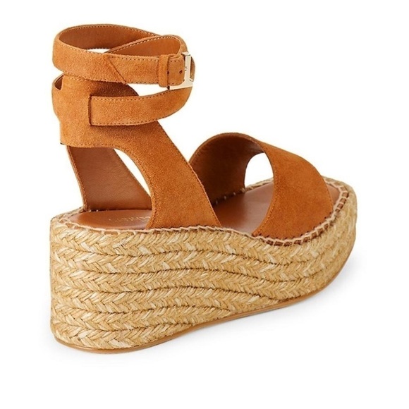 NIB Lafayette 148 Margot Suede Espadrille Platform Wedge Sandals - Picture 3 of 12
